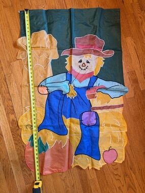 Scarecrow Fall Garden Flag - Bright Multicolor
